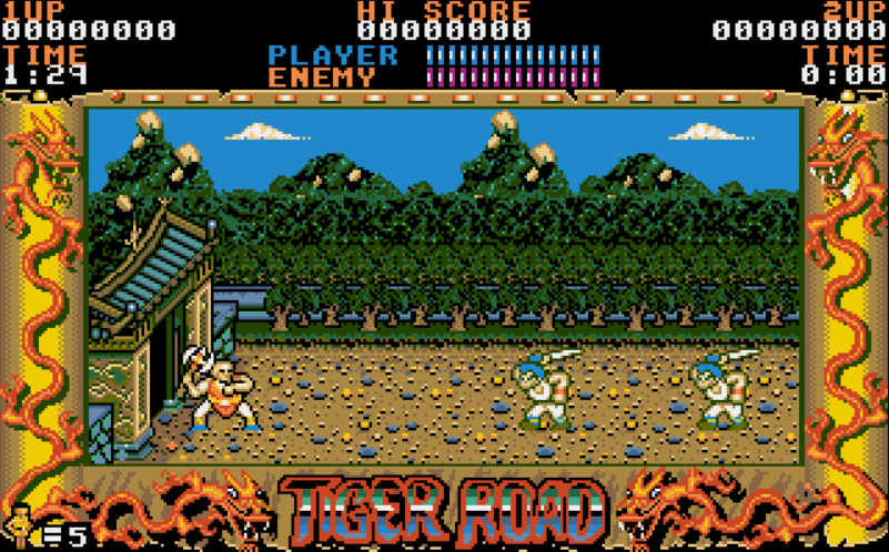 Tiger Road - Atari ST game screenshot (1989) by Go!